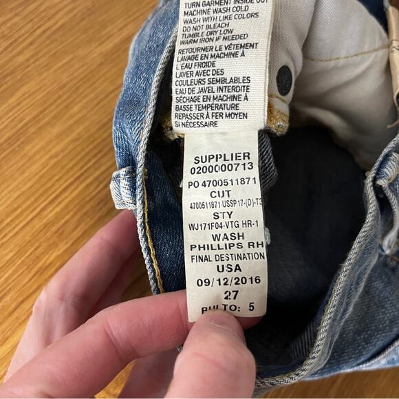 Denim & Supply Ralph Lauren Monroe Distressed Button Fly jeans - 27 - Picture 10 of 11